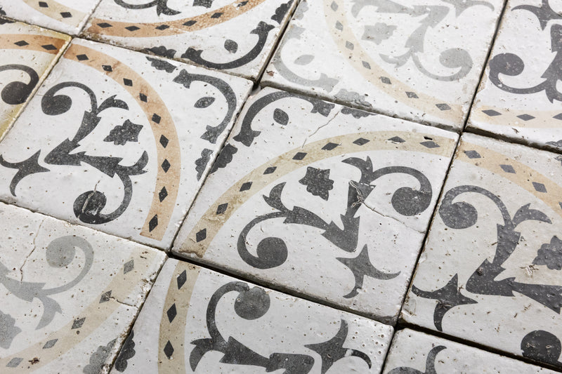 Black, White & Brown Geometric Tiles - GPCGGL-WS