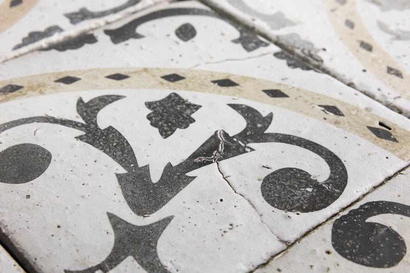 Black, White & Brown Geometric Tiles - GPCGGL-WS