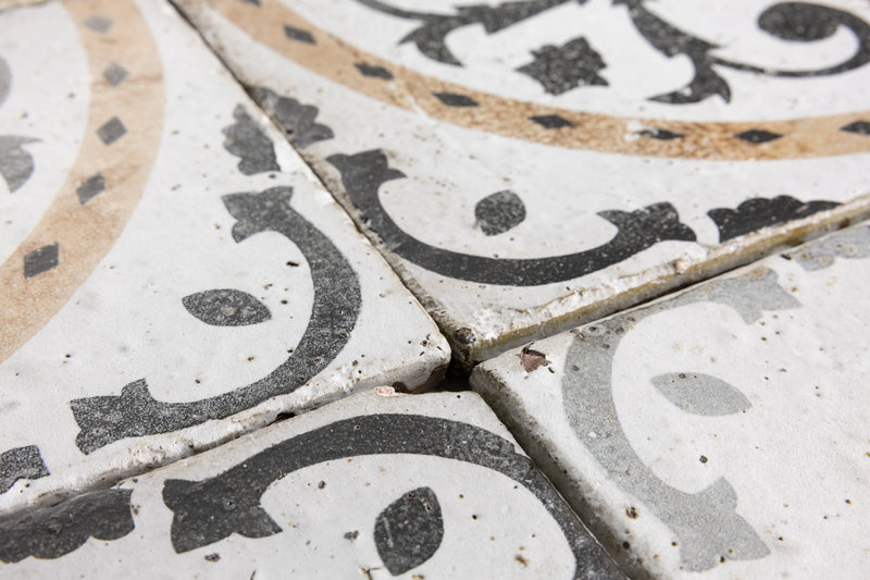 Black, White & Brown Geometric Tiles - GPCGGL-WS