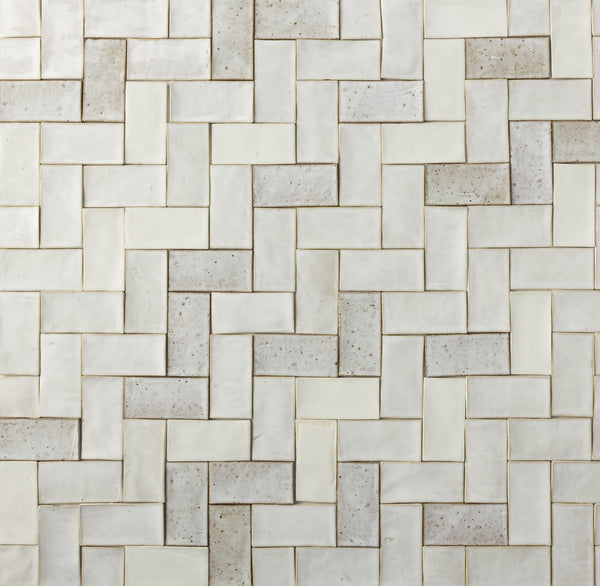White Handmade Rectangular Tiles - GPZBFI-WS