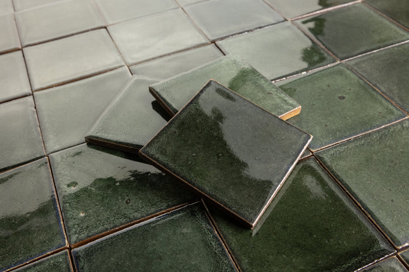 Dark Green Square Tiles - ELGIIC-EX