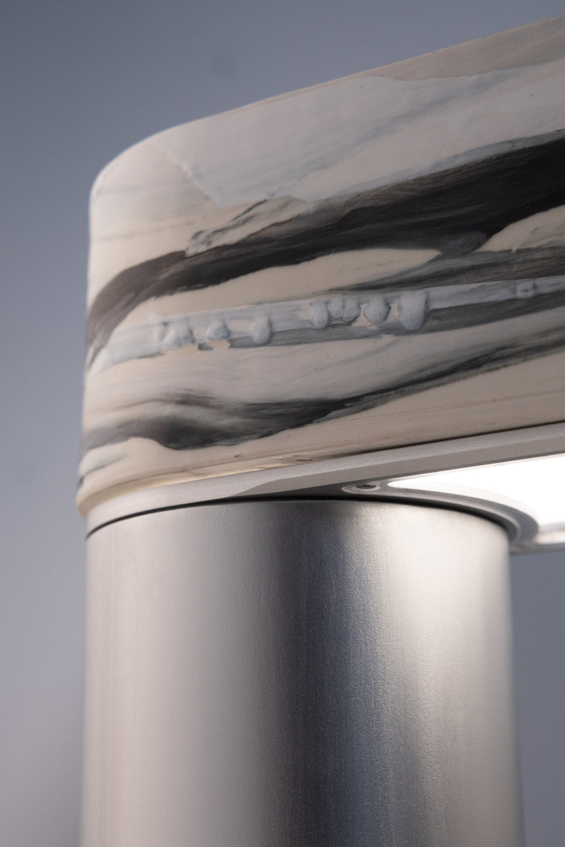 Black & White Ceramic Outdoor Lantern - H1TY73