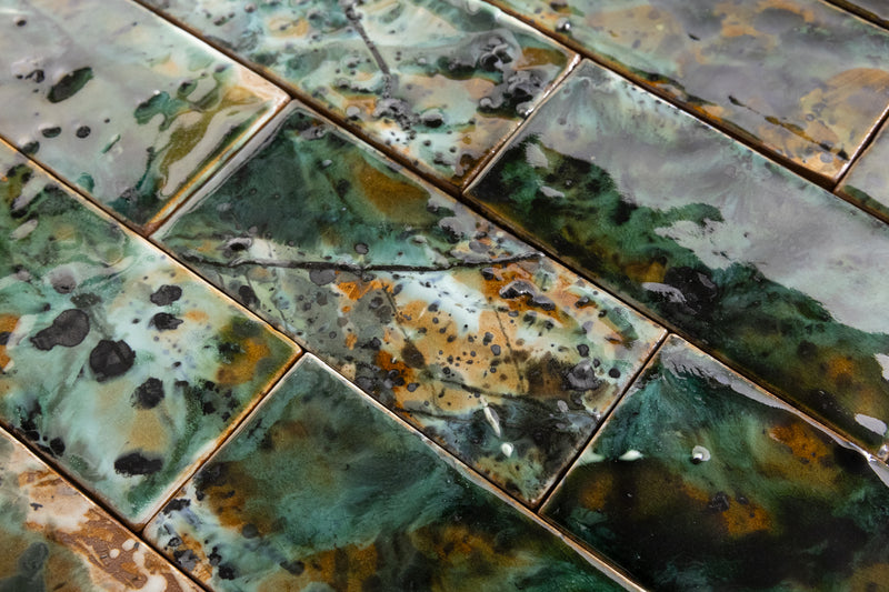 Hand-Painted Multi-Colour Tiles - H38ARA-WS