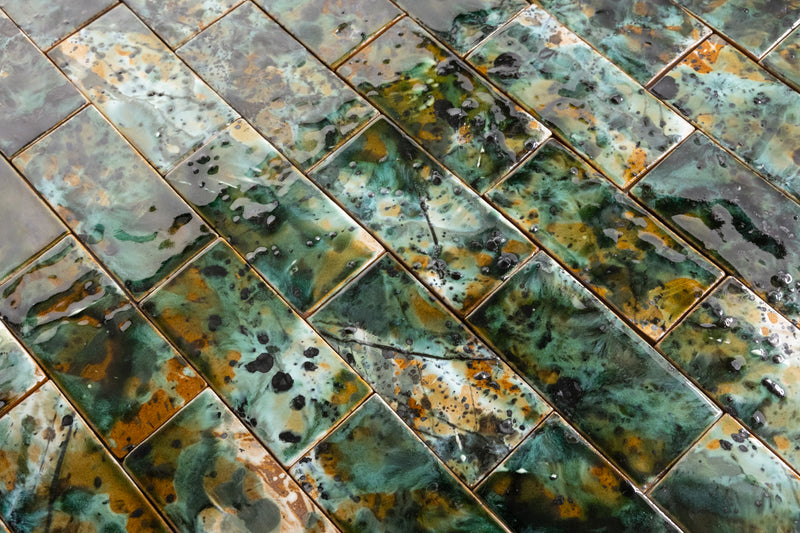 Hand-Painted Multi-Colour Tiles - H38ARA-WS