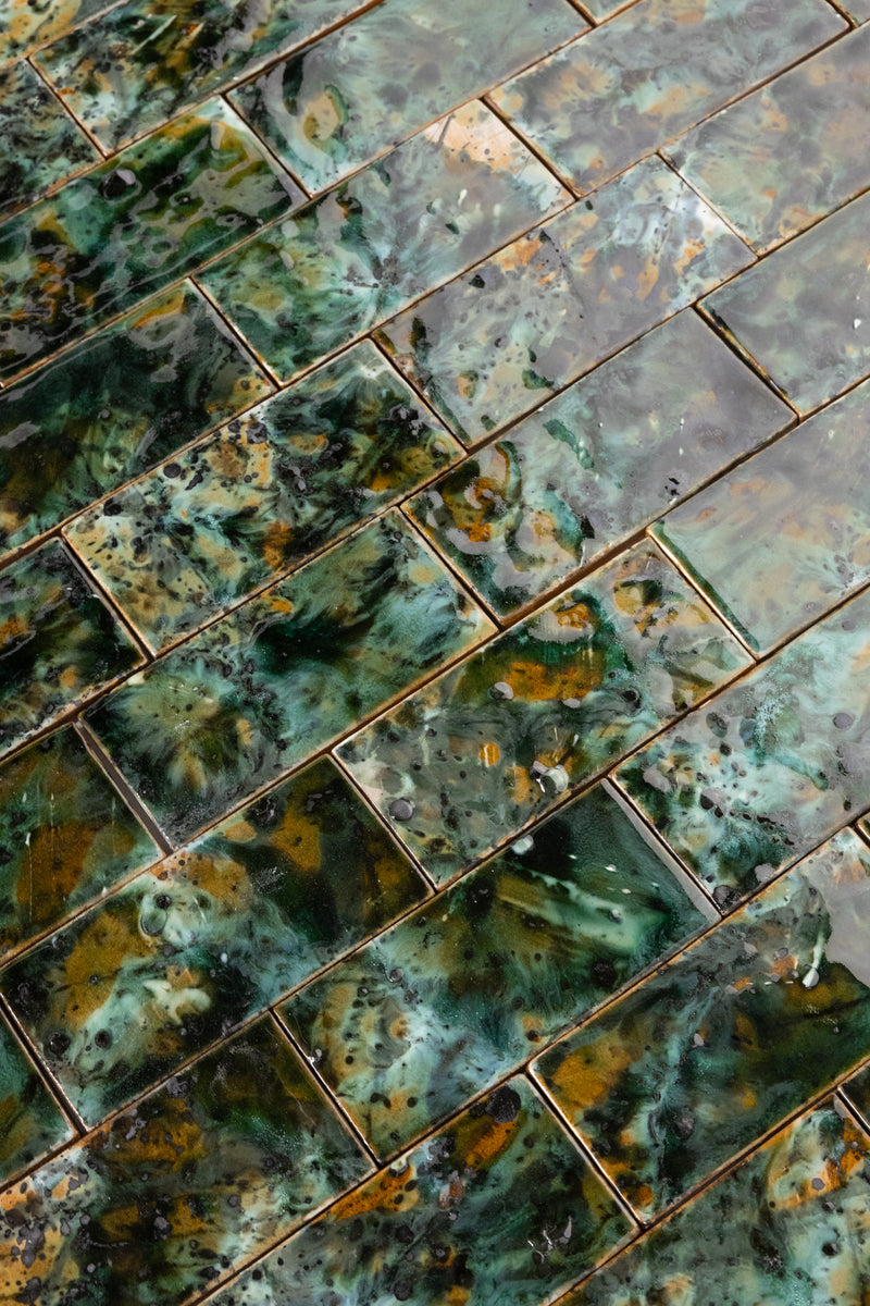 Hand-Painted Multi-Colour Tiles - H38ARA-WS
