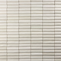Flat Fluted White Tiles - HAKGGE-WS