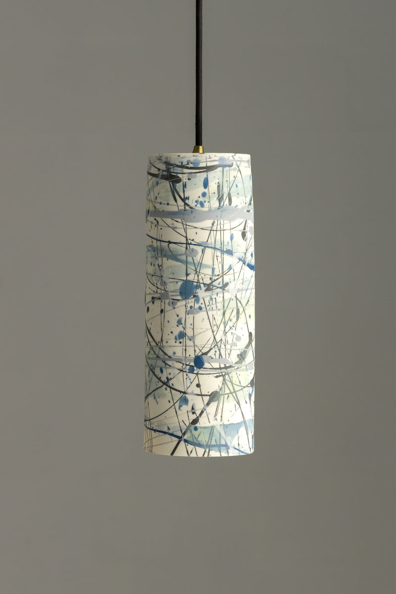 Blue Porcelain Pendant Light - BMFCJH