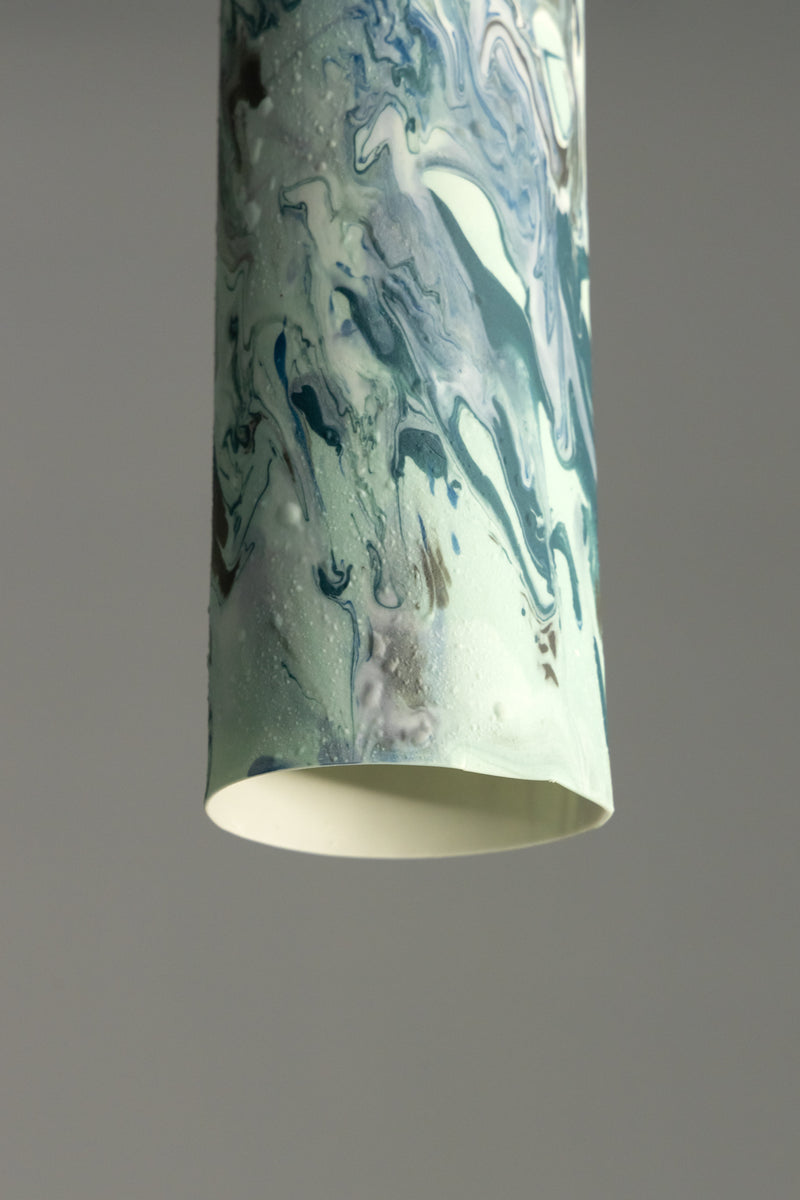 Blue & Aqua Porcelain Pendant Light - HHCIKC