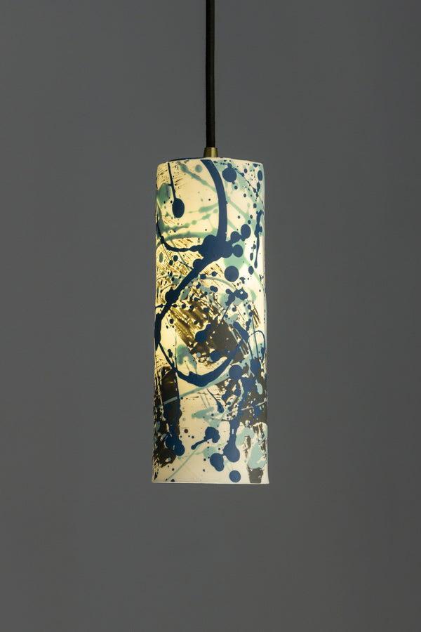 BLUE & Grey Porcelain Pendant Light - HKMIMC