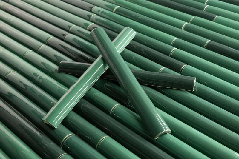Fluted Green Tiles - HTWCXP-EX
