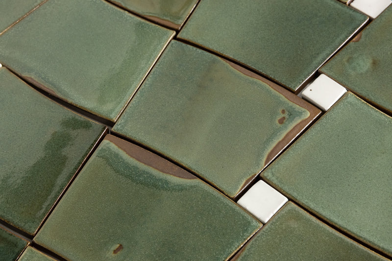 Green Radius Tiles - ICQB7F-WS
