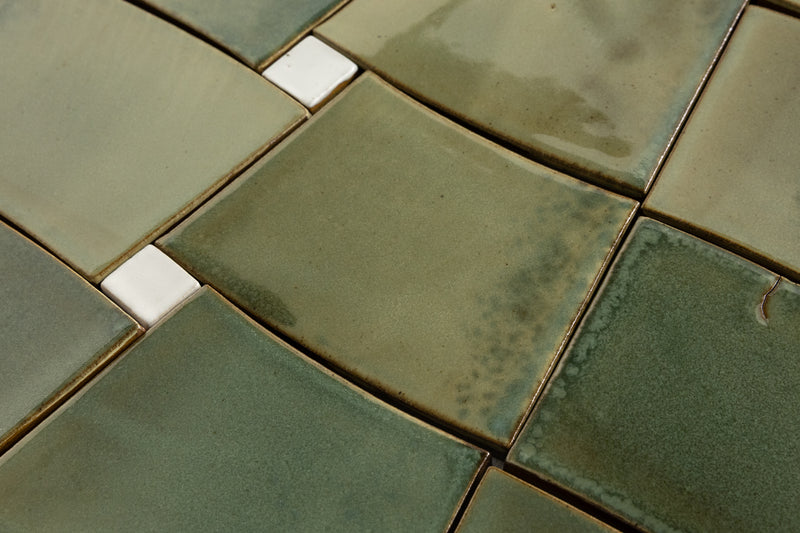 Green Radius Tiles - ICQB7F-WS