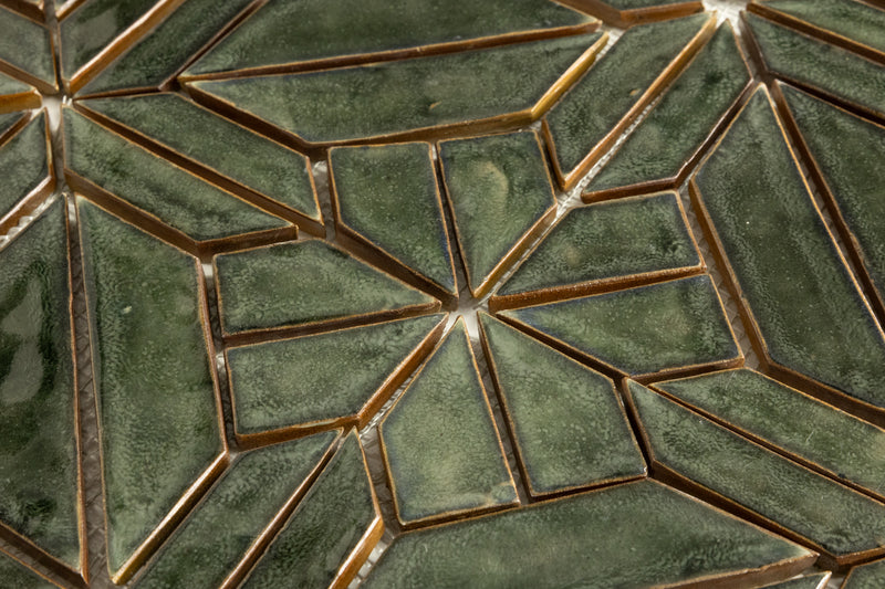 Dark Green Tiles Mosaic Pattern - IPQGI4-WS