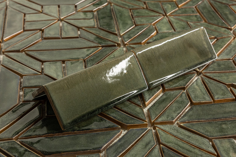 Dark Green Tiles Mosaic Pattern - IPQGI4-WS