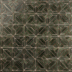 Dark Green Tiles Mosaic Pattern - IPQGI4-WS