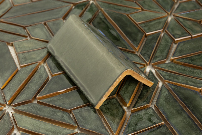 Dark Green Tiles Mosaic Pattern - IPQGI4-WS