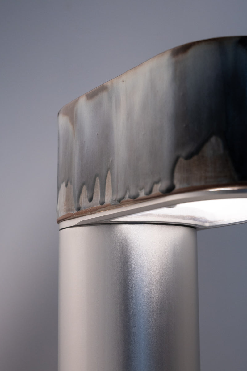 Blue Hand-Made Ceramic Outdoor Lantern - J6HW8R