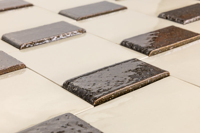 White & Brown Blended Tiles - JACHGJ-WS