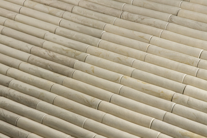 Fluted Marbled Cream Tiles - JBKKBM-EX