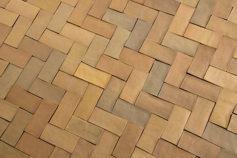 Golden Brown Rectangular Terracotta Tiles - JFKKKA-EX