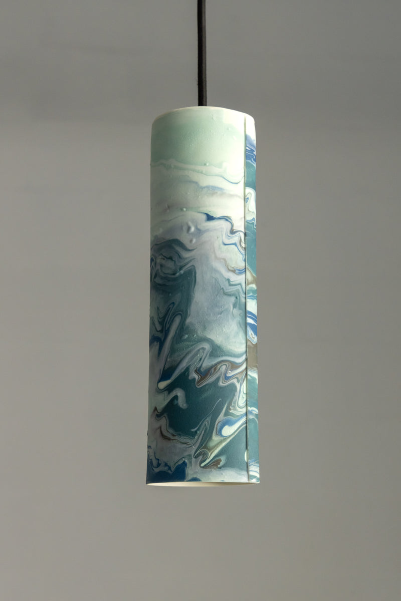 Blue & Aqua Porcelain Pendant Light - JGHIDD