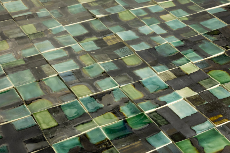 Green & Teal Square Tiles - KCMFJL-WS