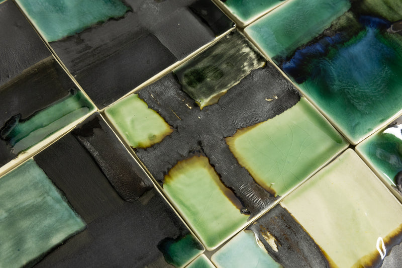 Green & Teal Square Tiles - KCMFJL-WS