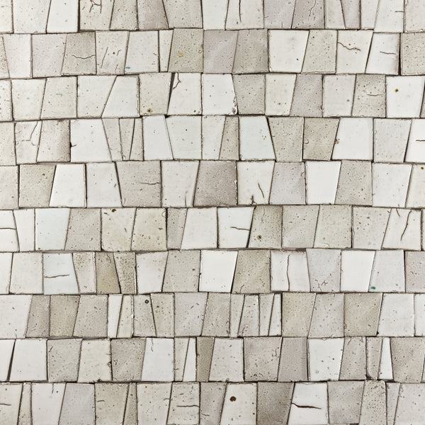 Chunky Trapezoid Tile Matt White KEHA07-WS