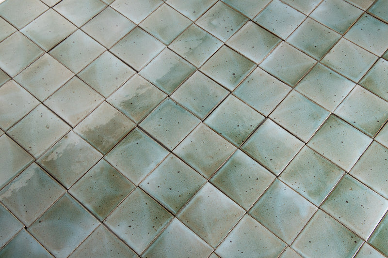 Light Green & Aqua  Square Tiles KJDBFF-EX