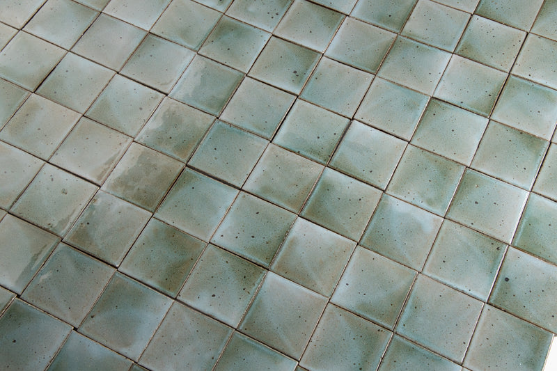 Light Green & Aqua  Square Tiles KJDBFF-EX