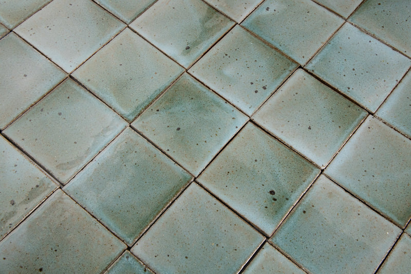 Light Green & Aqua  Square Tiles KJDBFF-EX