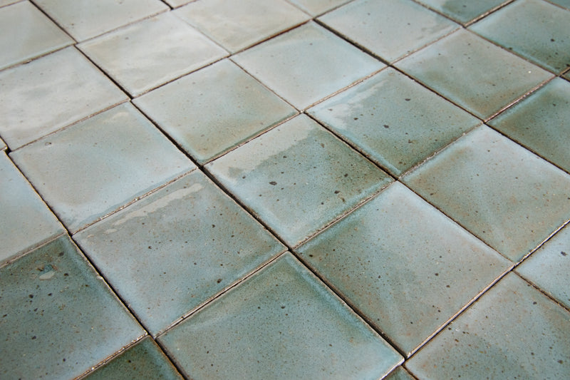 Light Green & Aqua  Square Tiles KJDBFF-EX