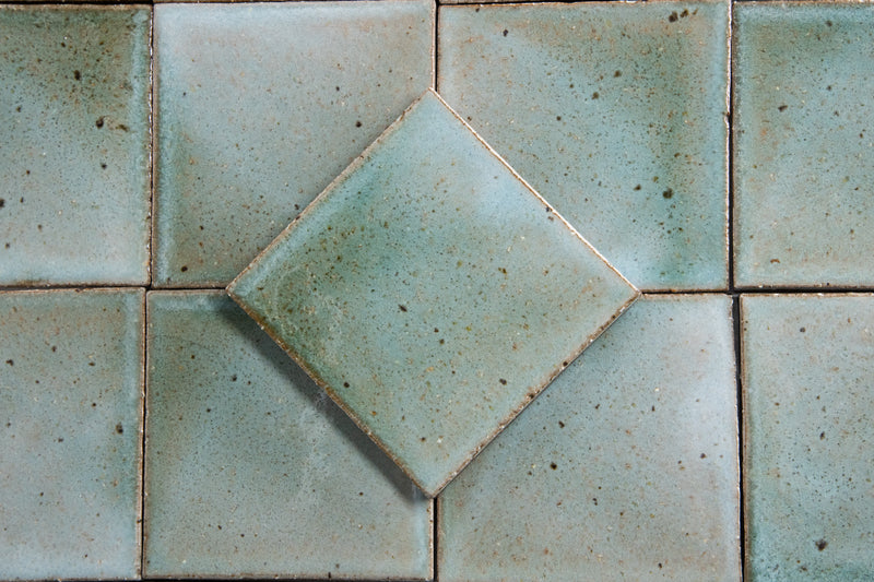 Light Green & Aqua  Square Tiles KJDBFF-EX