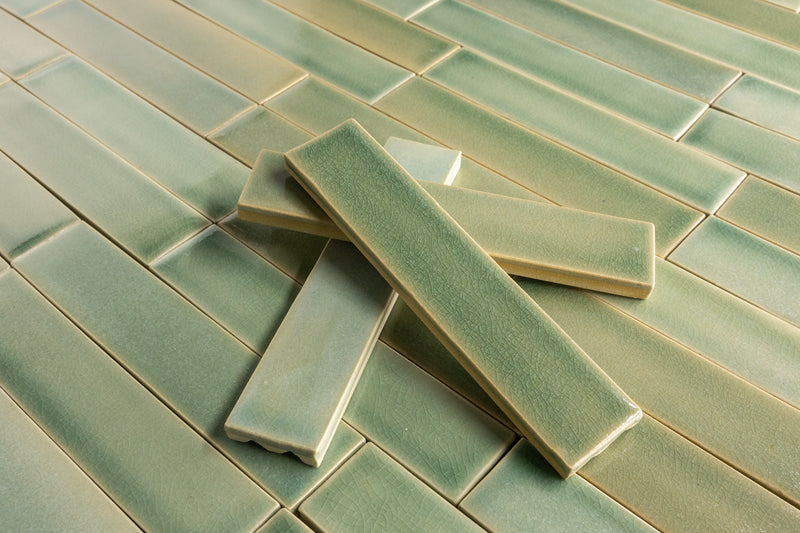 Pale Green Rectangular Tiles - KW6YD7-WS