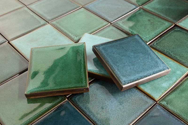 Green & Blue Blend Square Tiles - LKGEDG-EX