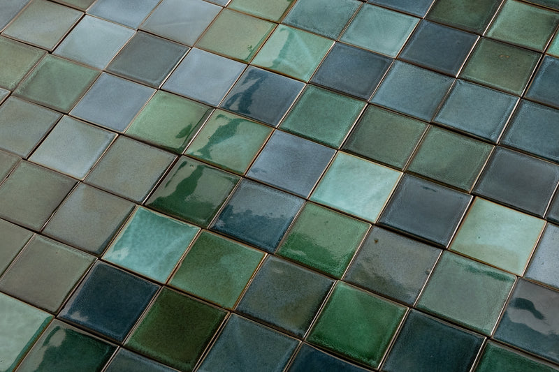 Blue & Green Blend Square Tiles - LKGEDG-WS