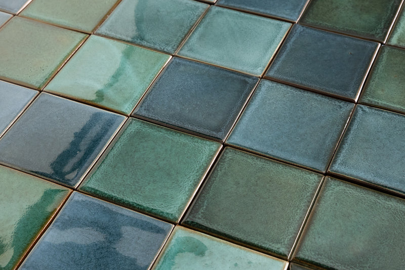 Blue & Green Blend Square Tiles - LKGEDG-WS