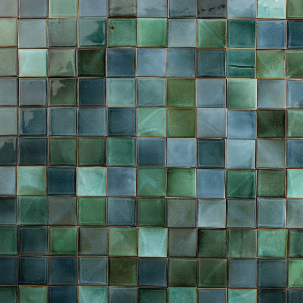 Blue & Green Blend Square Tiles - LKGEDG-WS