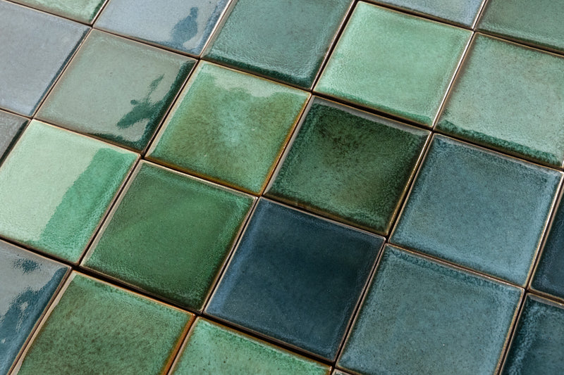 Blue & Green Blend Square Tiles - LKGEDG-WS
