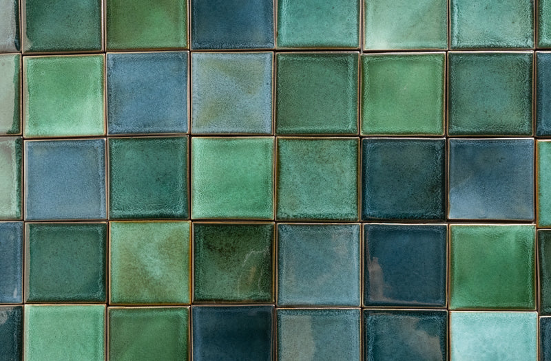 Blue & Green Blend Square Tiles - LKGEDG-WS