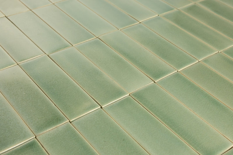 Pale Green Rectangular Tiles - LLGJHD-WS