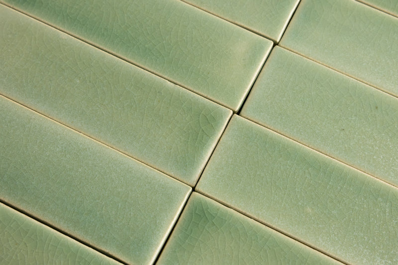 Pale Green Rectangular Tiles - LLGJHD-WS