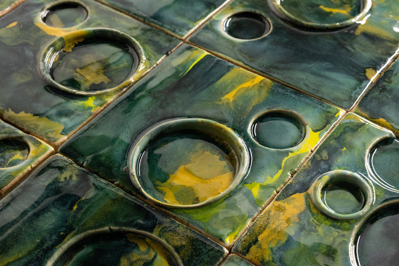 Moonscape Green & Yellow Tiles - LLGL6L-WS