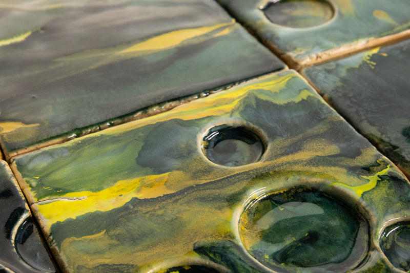 Moonscape Green & Yellow Tiles - LLGL6L-WS