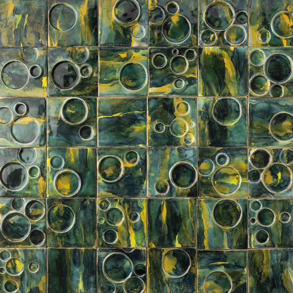 Moonscape Green & Yellow Tiles - LLGL6L-WS