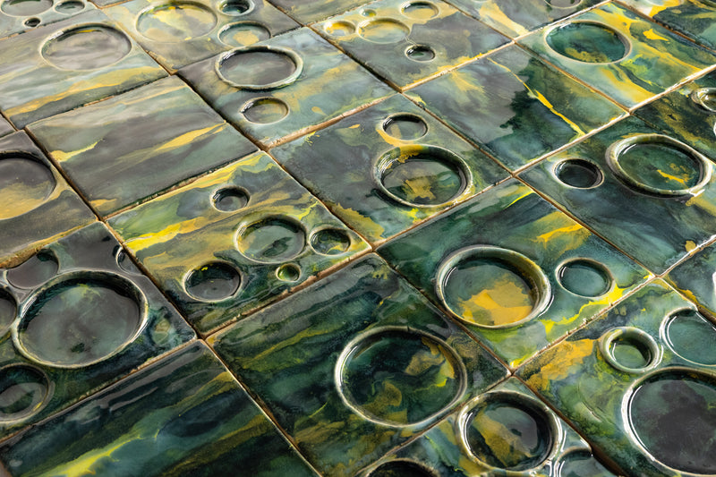 Moonscape Green & Yellow Tiles - LLGL6L-WS