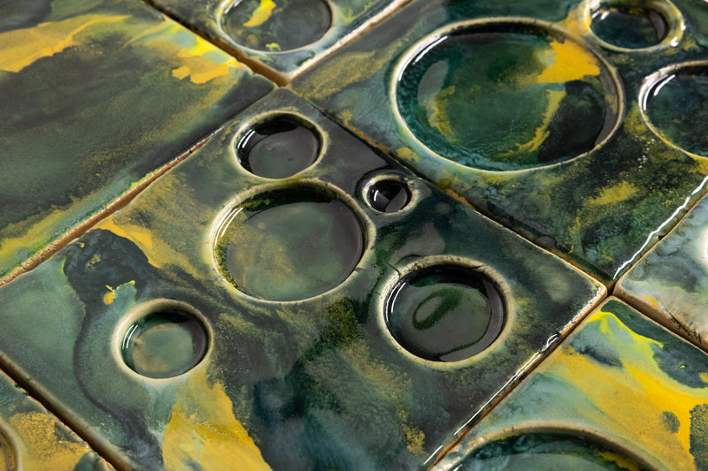 Moonscape Green & Yellow Tiles - LLGL6L-WS