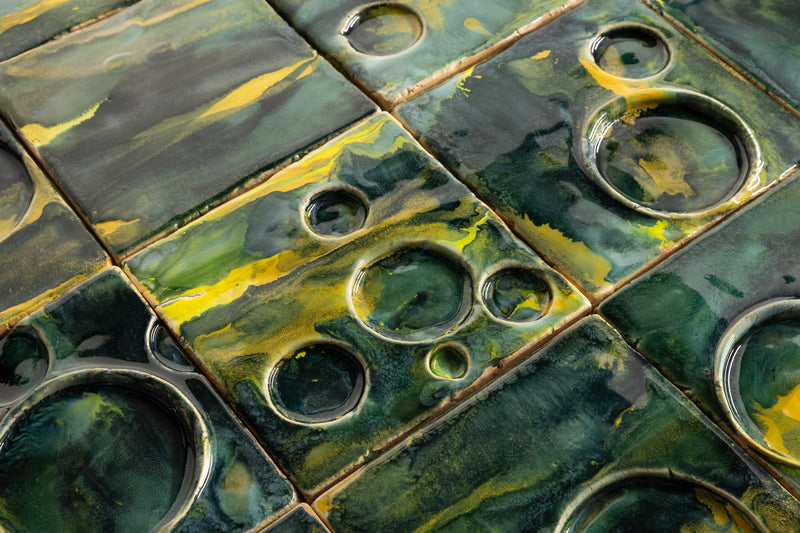Moonscape Green & Yellow Tiles - LLGL6L-WS