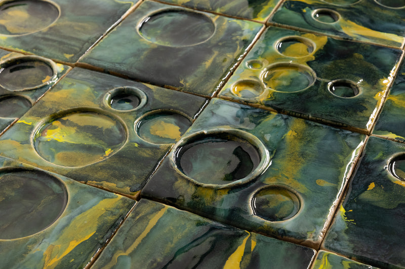 Moonscape Green & Yellow Tiles - LLGL6L-WS