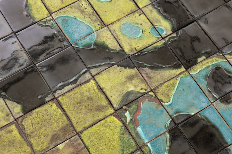 Colourful Abstract Ceramic Mural - LPPTBS